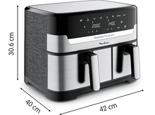Charger l'image dans la galerie, MOULINEX Airfryer Dual Easy Fry & Grill (EZ905D20)