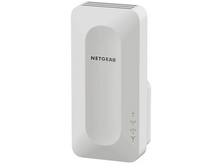 Charger l'image dans la galerie, Appareil Netgear blanc avec voyants lumineux, conçu pour montage mural. L'appareil est rectangulaire.