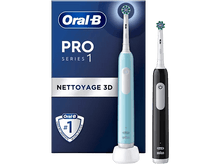 Charger l'image dans la galerie, ORAL B Brosses à dents électriques Pro 1 Duo Bleu / Noir