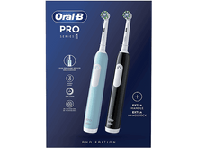 Charger l'image dans la galerie, ORAL B Brosses à dents électriques Pro 1 Duo Bleu / Noir
