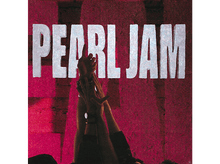 Charger l'image dans la galerie, Pochette de l'album Pearl Jam avec le nom du groupe en haut et des mains levées devant un mur rouge.