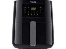 Charger l'image dans la galerie, Friteuse à air Philips noire avec un affichage numérique indiquant 180 degrés.