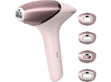 Charger l'image dans la galerie, Appareil d'épilation IPL Philips rose et or rose avec 4 têtes différentes.