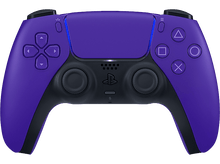 Charger l'image dans la galerie, Manette PlayStation 5 violette sur fond noir, symboles des boutons.