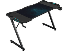 Charger l'image dans la galerie, QWARE Bureau Gaming Akron RGB Noir (QW GT-140LED)