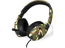 Charger l'image dans la galerie, Casque camouflage avec un microphone. Écouteurs et bandeau noirs.