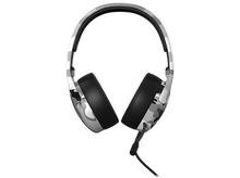 Charger l'image dans la galerie, Casque circum-aural avec motif camouflage noir et blanc.