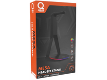 Charger l'image dans la galerie, QWARE Support Mesa pour Casque Audio Noir Noir Support Casque audio