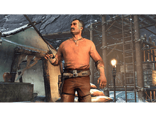 Charger l'image dans la galerie, Un homme en tenue de l'ouest tenant une arme dans une scène enneigée.