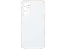 Charger l'image dans la galerie, Une coque de téléphone transparente avec des découpes pour l'appareil photo, sur fond blanc.