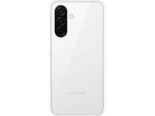 Charger l'image dans la galerie, Téléphone blanc avec trois objectifs de caméra à l'arrière. Isolé sur fond noir.