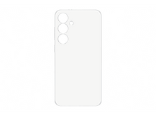 Charger l'image dans la galerie, Coque de téléphone transparente sur fond blanc. Montre les découpes de la caméra.