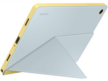 Charger l'image dans la galerie, Une coque de tablette avec un cadre jaune et un dos gris pouvant être plié en support.