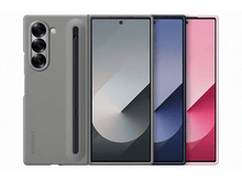 Charger l'image dans la galerie, Trois téléphones pliables côte à côte de différentes couleurs, avec un stylet.