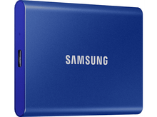 Charger l&#39;image dans la galerie, SAMSUNG Disque dur externe SSD portable T7 2 TB Bleu (MU-PC2T0H/WW)
