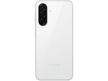 Charger l'image dans la galerie, L'arrière d'un téléphone Samsung blanc avec trois caméras et le logo Samsung.