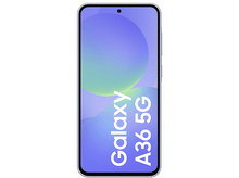 Charger l'image dans la galerie, Smartphone noir, écran affichant le texte Galaxy A36 5G.