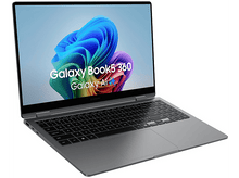 Charger l'image dans la galerie, Ordinateur portable argenté avec écran coloré, affichant l'interface Windows.