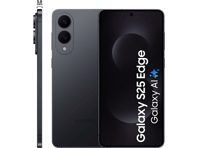 MediaMarkt | SAMSUNG Galaxy S25 Edge 5G 256GB Jet Black