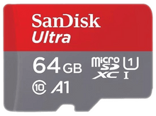 Charger l'image dans la galerie, SANDISK Carte mémoire microSDXC Ultra A1 64 GB avec adaptateur SD (0619659200541)