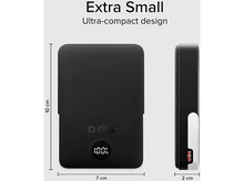 Charger l'image dans la galerie, Un fond blanc montre un schéma avec les dimensions d'un micro-ondes.