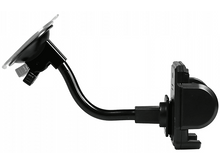 Charger l'image dans la galerie, Un support GPS de voiture noir avec une ventouse.