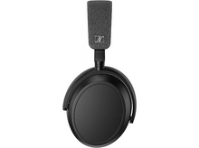 Charger l'image dans la galerie, Casque noir avec bandeau et écouteurs rembourrés, logo Sennheiser, sur fond blanc.