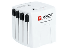 Charger l'image dans la galerie, SKROSS Adaptateur MUV PRO 2 pôles + chargeur USB-C 2500 mA Blanc (1.302975)