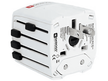 Charger l'image dans la galerie, SKROSS Adaptateur MUV PRO 2 pôles + chargeur USB-C 2500 mA Blanc (1.302975)