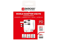 Charger l'image dans la galerie, SKROSS Adaptateur Pro Light prise de terre USB-C Blanc (1.3024730)