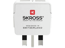 Charger l'image dans la galerie, SKROSS Adaptateur secteur de voyage EU to UK + 2 x USB (1.500280)