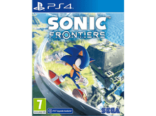 Charger l'image dans la galerie, Pochette du jeu Sonic Frontiers PS4 avec Sonic courant dans un paysage futuriste.
