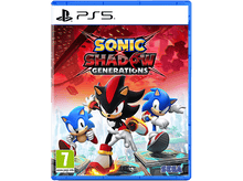 Charger l'image dans la galerie, Boîte de jeu PS5 de Sonic x Shadow Generations. Sonic, Shadow et un autre Sonic sur la couverture.