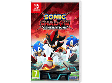 Charger l'image dans la galerie, Pochette du jeu Sonic X Shadow Generations avec Sonic, Shadow et Sonic avec un fond rouge.