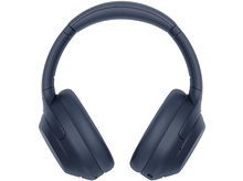 Charger l'image dans la galerie, Casque circum-auriculaire bleu, vu de dessus, sur fond blanc.