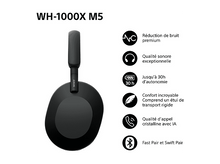 Charger l'image dans la galerie, SONY Casque audio sans fil Noir (WH1000XM5B.CE7)
