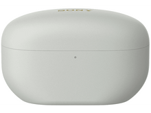 Charger l'image dans la galerie, Étui de chargement blanc des écouteurs Sony, fermé. Logo Sony dessus, un point devant.