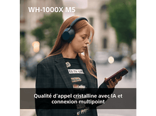 Charger l'image dans la galerie, SONY WH-1000XM5 - Casque audio sans fil avec Noise Cancelling Bleu