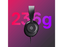 Charger l'image dans la galerie, Casque noir avec le chiffre 236g en violet et rose.