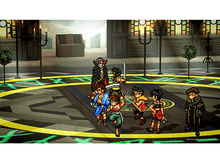 Charger l'image dans la galerie, Scène de style pixel art avec plusieurs personnages dans une pièce, combattant.