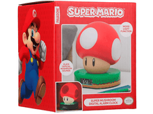 Charger l'image dans la galerie, Réveil champignon Super Mario dans une boîte, avec illustration de Mario.