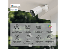 Charger l'image dans la galerie, TAPO Caméra de sécurité TC82 Kit Sans fil intérieur/extérieur Blanc (Tapo TC82 KIT)