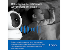 Charger l'image dans la galerie, Un babyphone avec un bébé endormi et le texte 'Baby Crying Detection'.