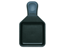 Charger l'image dans la galerie, Poêle à raclette noire avec poignée. Forme carrée avec poignée incurvée.