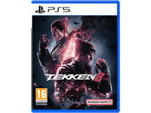Charger l'image dans la galerie, Boîtier du jeu Tekken 8 PS5 montrant deux personnages avec des couleurs rouges et bleues.