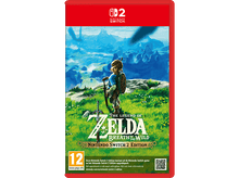 Charger l'image dans la galerie, Le boîtier du jeu The Legend of Zelda: Breath of the Wild pour Nintendo Switch. Boîtier rouge avec l'art du jeu.