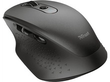 Charger l'image dans la galerie, Gros plan sur une souris d'ordinateur gris foncé avec plusieurs boutons et une molette de défilement.