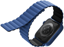 Charger l'image dans la galerie, UNIQ Bracelet Apple Watch 38/40/41 mm Revix Magnetique Bleu (UNIQ-41MM-REVBLUBLK)