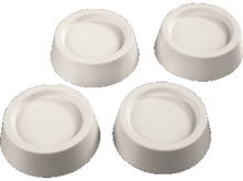 Charger l'image dans la galerie, Quatre objets blancs, circulaires, en forme de coupe renversée. Ils ont une rainure circulaire.