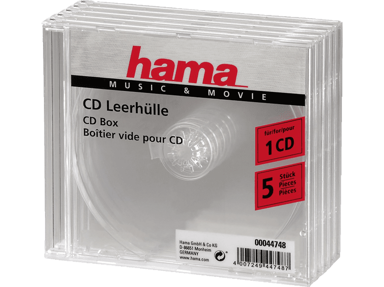 HAMA 44748 Boîtiers pour CD – MediaMarkt Luxembourg